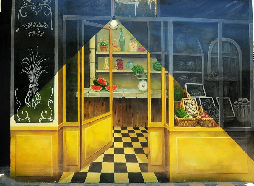 Hinh anh quan nuoc ben duong trong nhu that